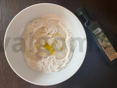 Picos tešla su alyvuogių aliejumi Žingsnis 2