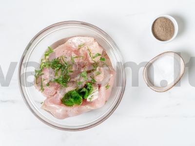 Mėsa pagal čekų receptą su mėtomis ir feta Žingsnis 2