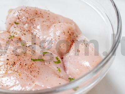 Mėsa pagal čekų receptą su mėtomis ir feta Žingsnis 3