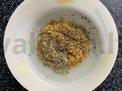 Vištienos krūtinėlė, kepta garstyčių padaže Žingsnis 2