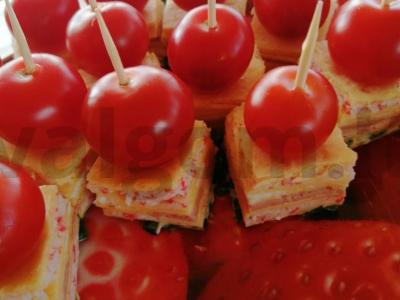 Kanarė iš tortilijos su sūriu ir pomidorais Žingsnis 5