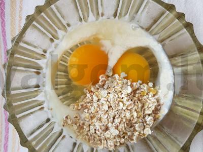 Avižų blynas su kepenėlių paštetu ir triušiena Žingsnis 1