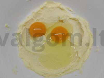 Varškės tortas su braškių džemu Žingsnis 1