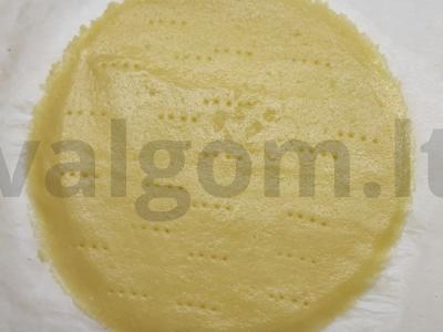 Varškės tortas su braškių džemu Žingsnis 3