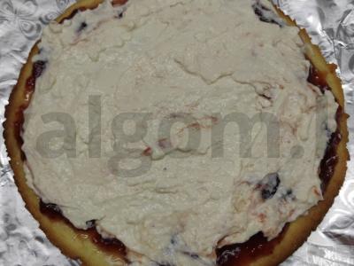 Varškės tortas su braškių džemu Žingsnis 5