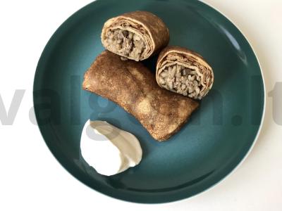 Blynai su vištienos kepenėlėmis pagrindine nuotrauka