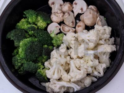 Žiedinių kopūstų ir brokolių gratinas su ryžiais sūrio padaže Žingsnis 2