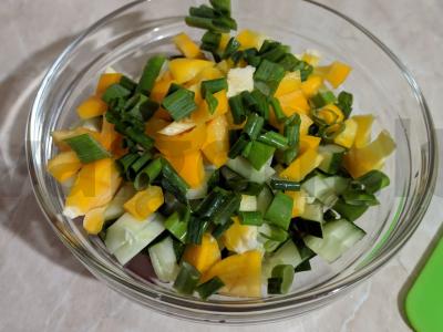 Vasaros salotos su paprikomis Žingsnis 4