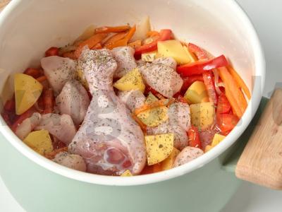 Indėnų filė ir vištienos šlaunelės guliašo sriuba Žingsnis 2