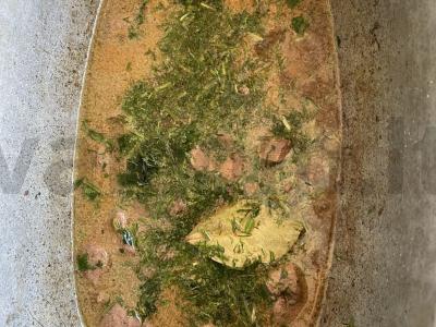 Jautienos kepenys su makaronais ir žolelėmis Žingsnis 4