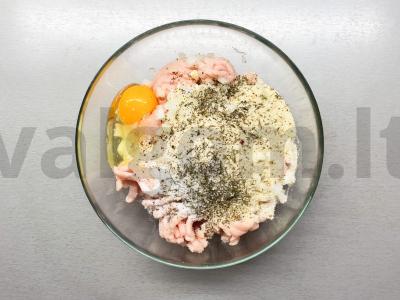 Kalakutų meatballs su jazminų ryžiais Žingsnis 1