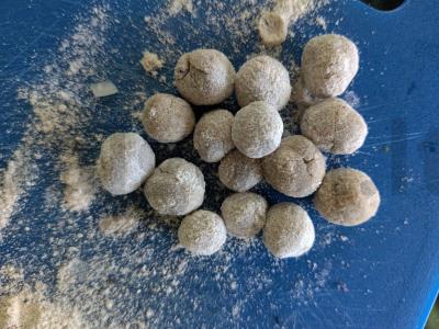 Moliūgų ir sojų miltų užkandis „Hobakčukas“ Žingsnis 4