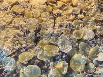 Bulvės su faršu ir sūriu orkaitėje Žingsnis 9