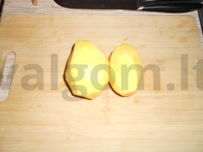 Bulvių apkepas su kiauliena, grybais ir prieskoniais Žingsnis 3