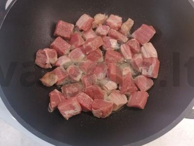 Grikių košė su jautiena pirklių stiliumi Žingsnis 1