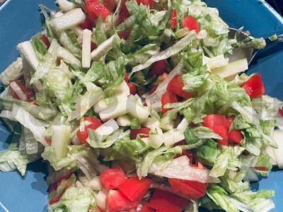 Lavašas su vištiena ir daržovėmis „Pietų“ Žingsnis 2