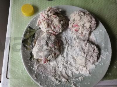 Krabų kotletai su sūriu Žingsnis 3