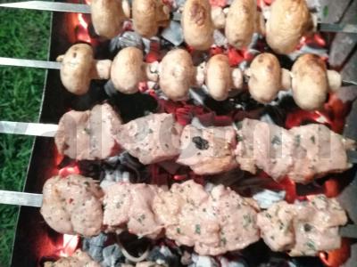 Sultingas šašlykas iš šampinjonų su majonezu Žingsnis 3