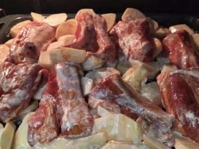 Šonkauliai su bulvėmis Žingsnis 3