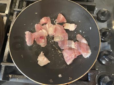 Greito paruošimo makaronai su vištiena sūrio padaže Žingsnis 3