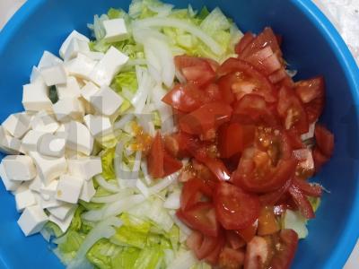 Žalias salotas su kiaušiniu Žingsnis 2