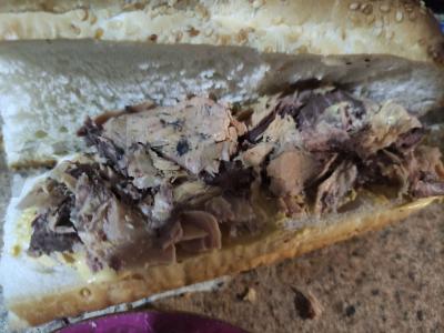 Ritinys „Žuvis“ iš tuno Žingsnis 2