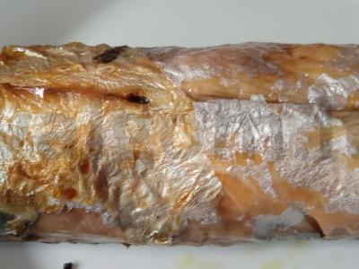 Rulonas iš skumbrijos su daržovėmis Žingsnis 3