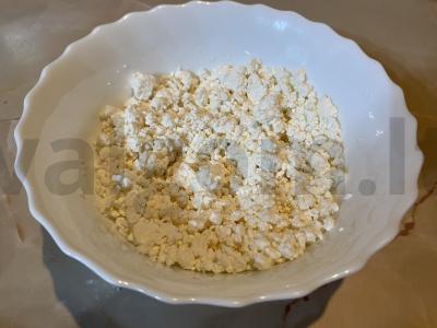 Blynai su varške Žingsnis 1