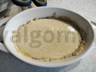 Grietinės ir vyšnių pyragas iš kvietinių miltų Žingsnis 7