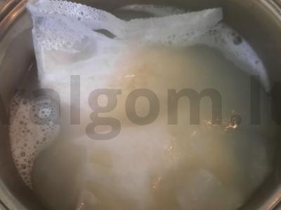 Ryžiai su aštuonkojais ir daržovėmis Žingsnis 1