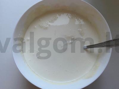 Sūrio pyragas be kraštų Žingsnis 6