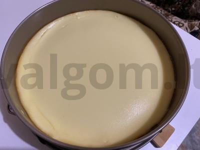 Sūrio pyragas be kraštų Žingsnis 7