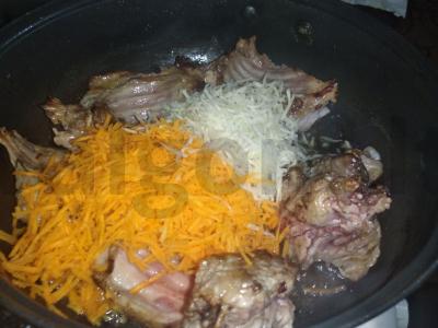 Troškintas triušis su salierais ir ryžiais Žingsnis 2