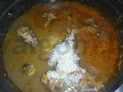 Troškintas triušis su salierais ir ryžiais Žingsnis 3