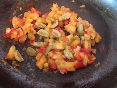 Troškintas baklažanas su alyvuogėmis Žingsnis 6