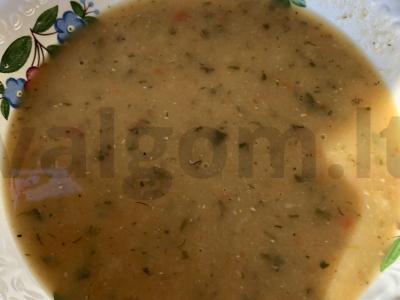 Lęšių sriuba su pomidorų tyrė pagrindine nuotrauka