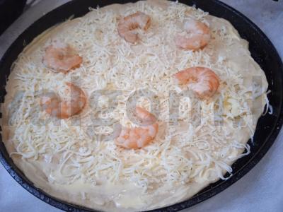 Sūrio pica su krevetėmis Žingsnis 3