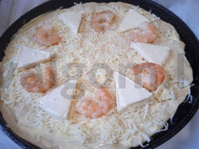 Sūrio pica su krevetėmis Žingsnis 4