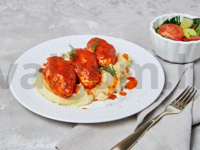 Kalakutienos ir kepenų kotletai pagrindine nuotrauka