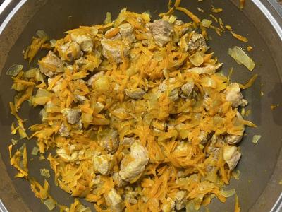 Kumpio plovas su garintais ryžiais ir česnaku Žingsnis 2