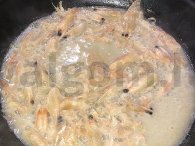 Makaronai su krevetėmis ir grybais Žingsnis 2