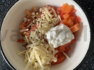 Salotas su dešra, paprika ir imbieru Žingsnis 4