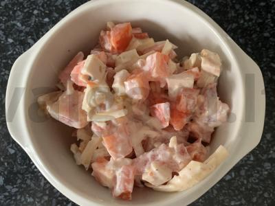 Salotas su dešra, paprika ir imbieru Žingsnis 5