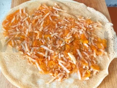 Blynai su persikų ir obuolių įdaru Žingsnis 5