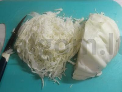 Marinuoti kopūstai maiše Žingsnis 1