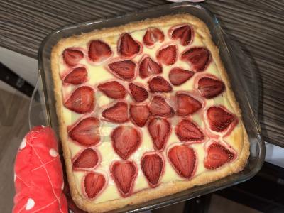 Braškės pyragas proga ir be progos Žingsnis 11