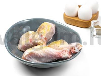 Vištienos blauzdelės dribsniuose Žingsnis 1