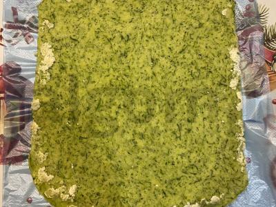 Cukinijų ritinėlis su varškės sūriu Žingsnis 5