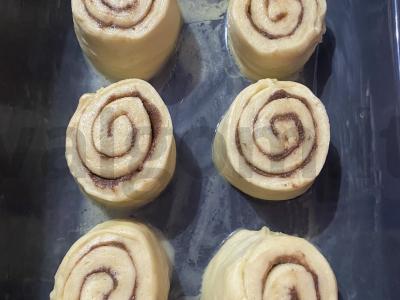 Cinnabon bandelės Žingsnis 10