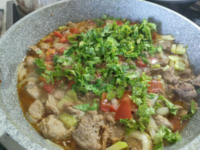 Kalakutiena a-la čachochbili Žingsnis 4